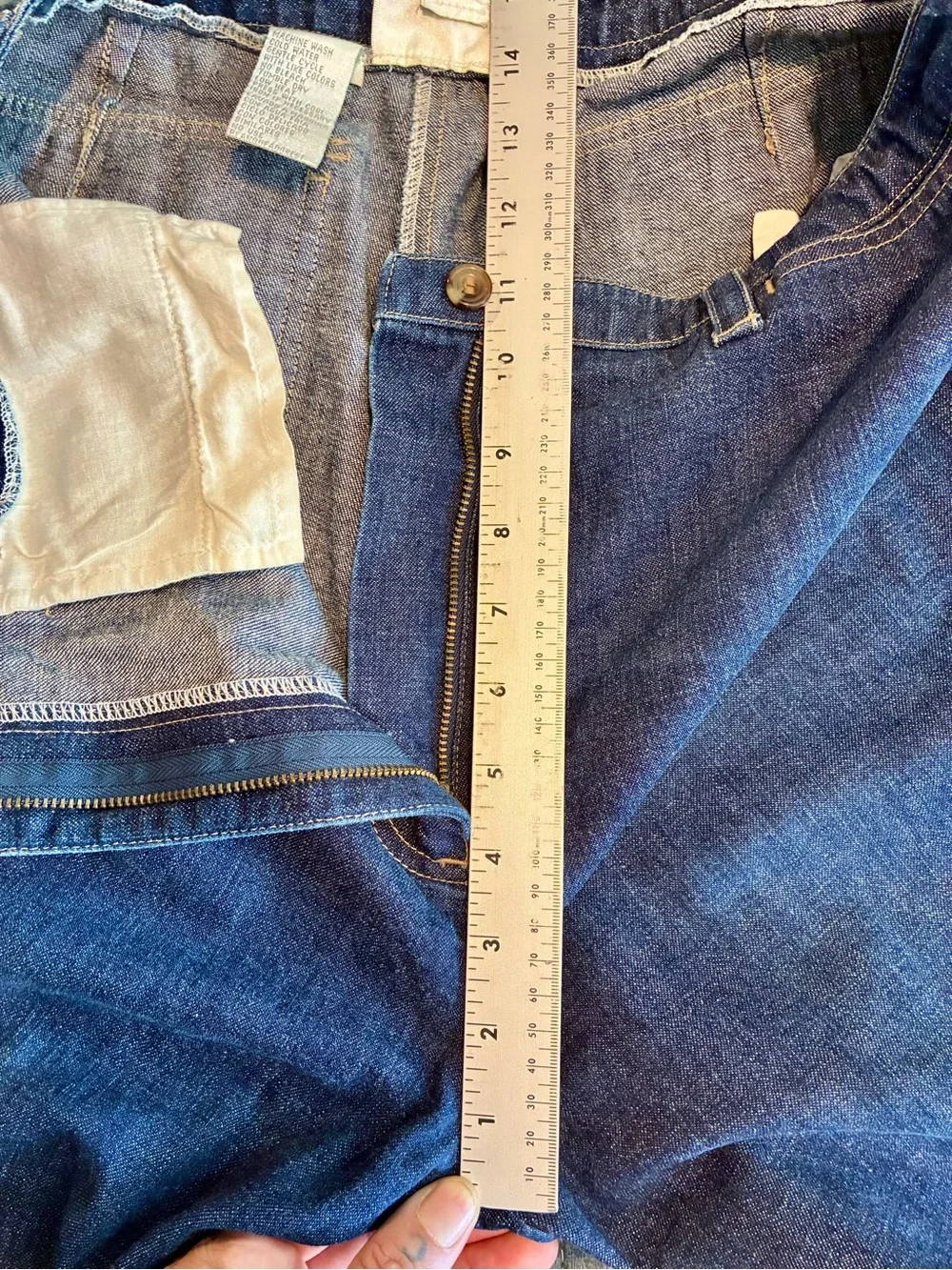 VTG Jones New York Sport 8 💯 Cotton Blue Denim Trouser Jeans Wide Straight Leg